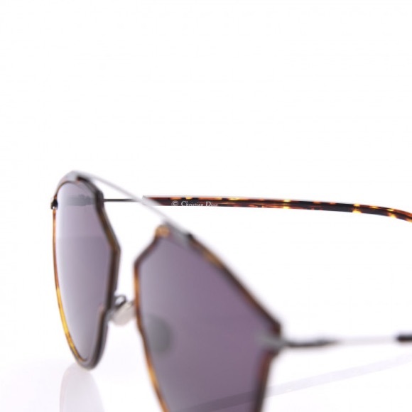 DIOR BUTTERFLY SUNGLASSES SOREALRISE H2HUR DARK RUTHENIUM/HAVANA 58MM - Picture 9 of 13